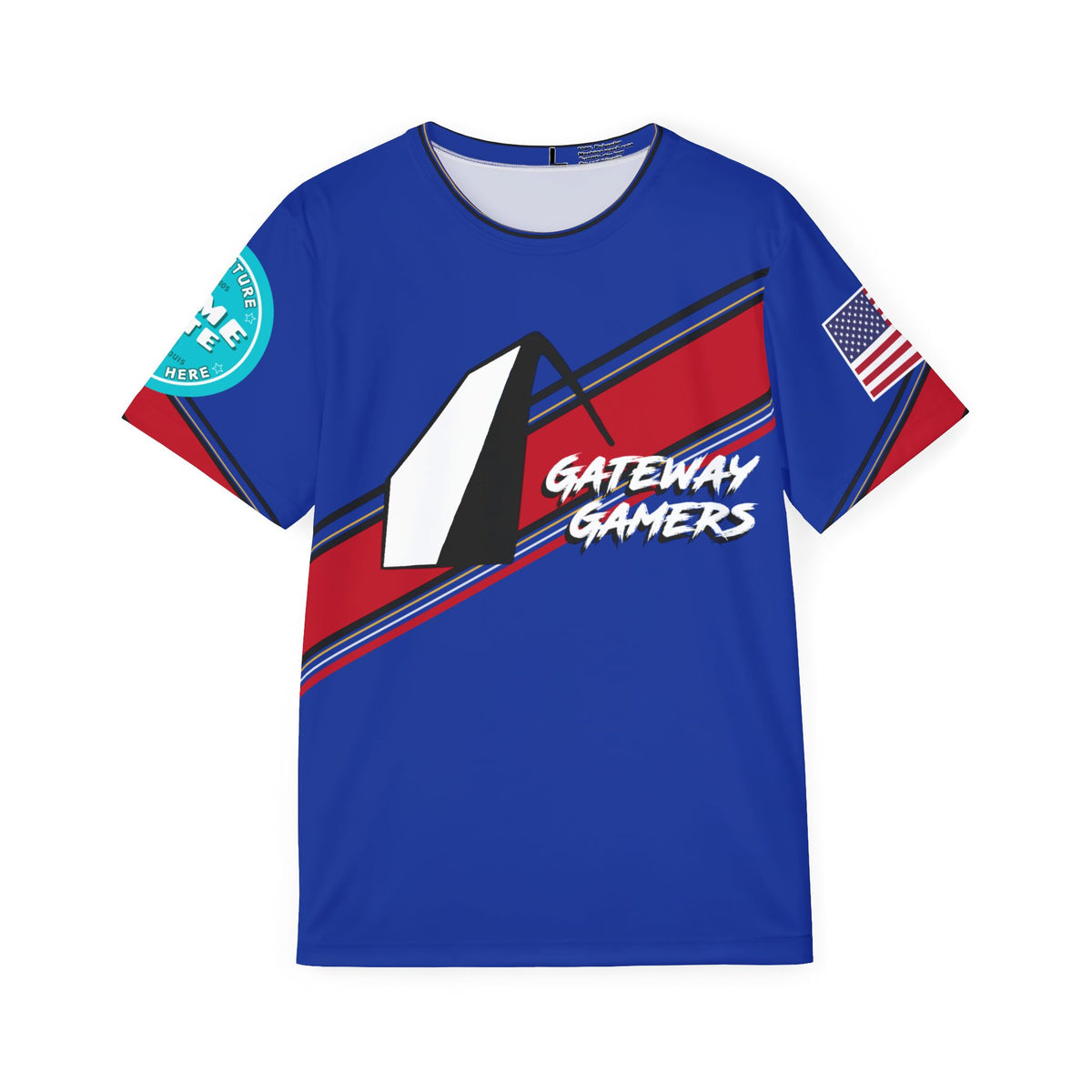Gateway Gamers Sporty Plain Blue Team Jersey